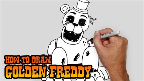 How To Draw Golden Freddy Fnaf Video Lesson