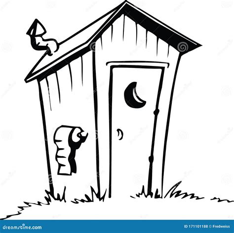 Cartoon Outhouse Stock Illustrations 128 Cartoon Outhouse Stock