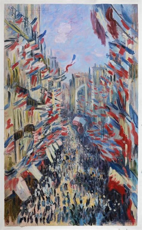 Rue Montorgueil Paris Festival Of June 30 1878 Claude Etsy In 2021