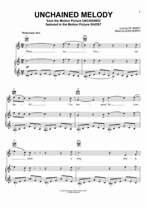 Unchained Melody Piano Sheet Music Melody Unchained Sheet Music Piano Element Browser Audio