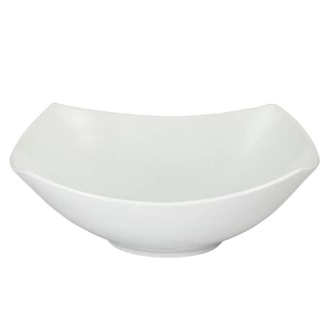 Gibson Elite Gracious Dining 11 In White Square Serving Bowl