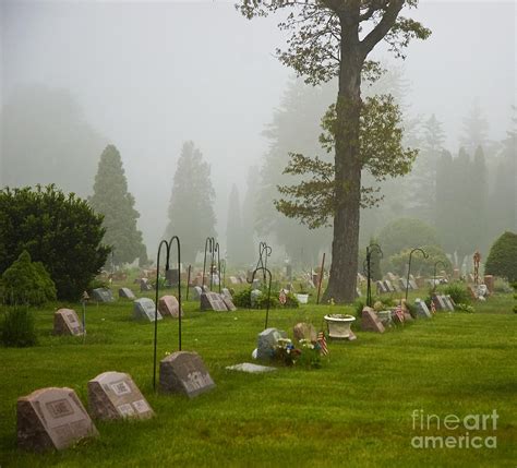 Foggy Cemetery Photograph By Ginger Harris Fine Art America