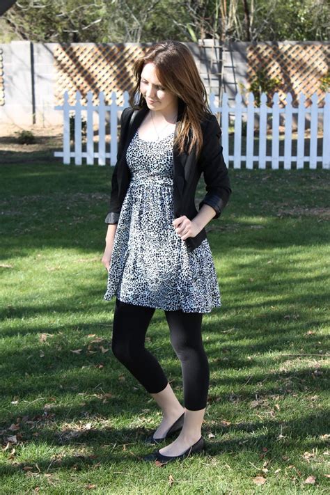 How To Style A Short Dress With Leggings