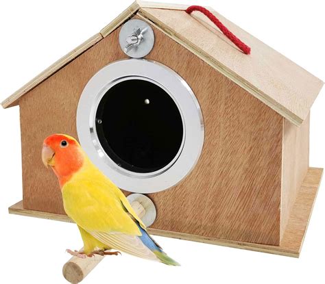 Buy Kathson Parakeet Nest Box Bird Nesting House Parrot Wood Breeding