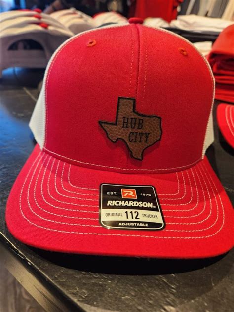 Hide Park Texas Football Leather Hat Hub City Signature Stag