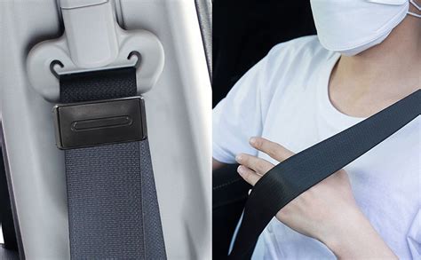 car seat belt adjuster seatbelt clip stopper belt locking clip adjuster black 2 pack seat