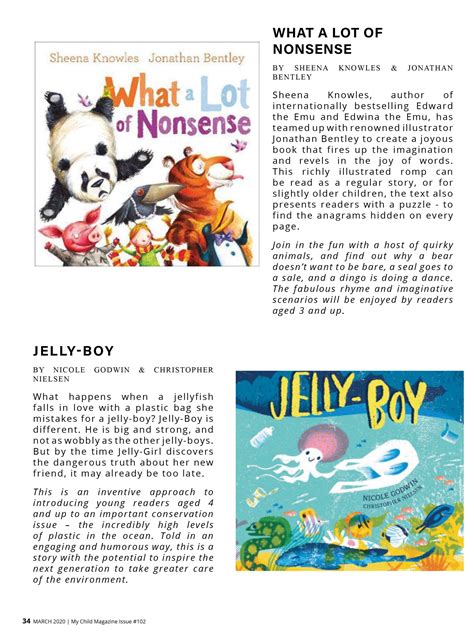 March 2020 Book Reviews My Child Magazine