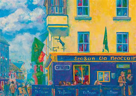 Neachtains Galway Painting Galway Pub Irish Pub Print Etsy Uk