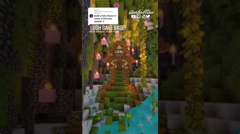 Minecraft Lush Cave Base Build Youtube