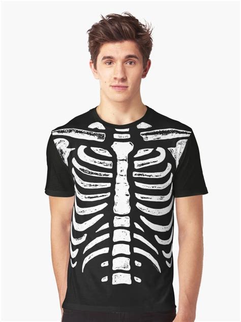 This is a mesh long hoodie, with lovely cleavage view. Skeleton Rib Cage Bones | Graphic T-Shirt | Chiffon tops ...