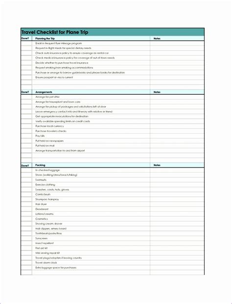 10 Excel Checklist Templates Excel Templates 951
