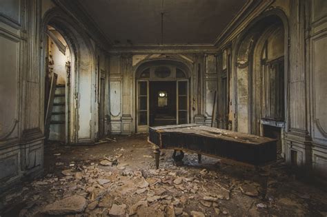 Wallpaper Old Building Abandoned Photography Column Piano