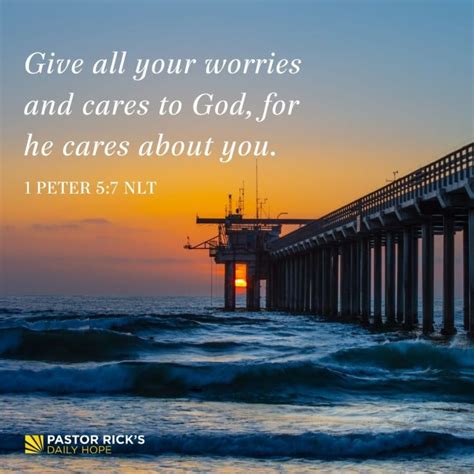Dont Worry About It—heres How Pastor Ricks Daily Hope Pastor