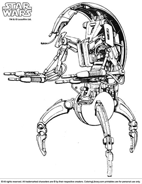 Star Wars Droids Coloring Sheet Coloring Pages