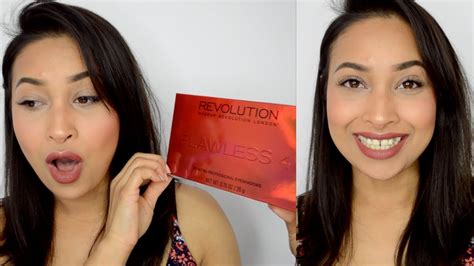 New Makeup Revolution Flawless 4 Palette Review And Tutorial Rimi B Rimib Youtube