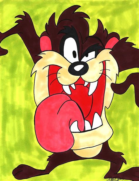 My Original Drawing Of The Tasmanian Devil From The Warner Brothers Show The Looney Tunes Buy