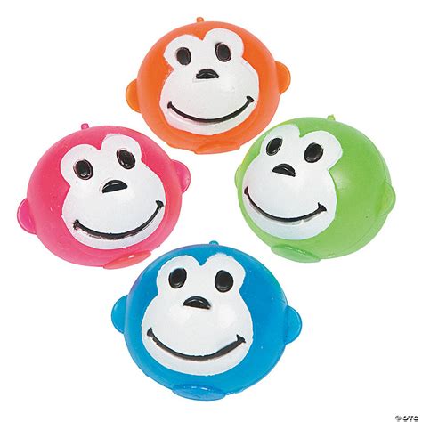 Neon Monkey Splat Balls 12 Pc Oriental Trading