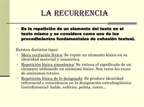 Procedimientos De CohesiÓn Textual