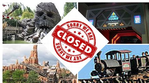 All Disneyland Paris Attraction Closures For June 2016 Youtube