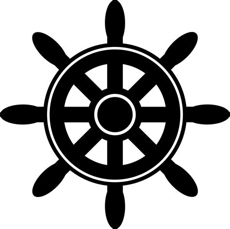 Ship Wheel Clipart Black And White Clip Art Library