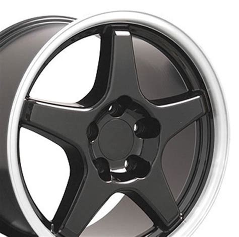 Chevrolet Corvette Zr1 Style Replica Wheels Black 17x95 Set