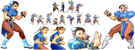 Chun Li Sprites Chun Li Chun Li Street Fighter Sprite SearchTags