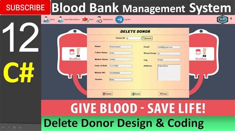 Blood Bank Management System In C With Source Code Youtube Images