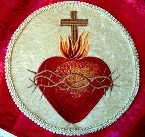 Hand Made Sacred Heart Of Jesus Produced 2017 By Benedictine Sisters