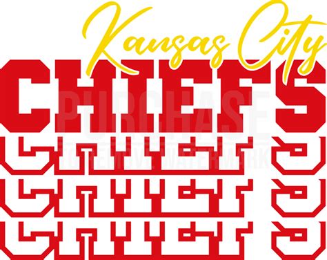 Kansas City Chiefs Svg • Nfl Football Team T Shirt Design Svg Cut Files