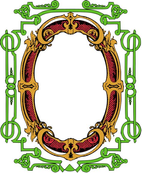Circle Ornate Frame Colour Remix Openclipart