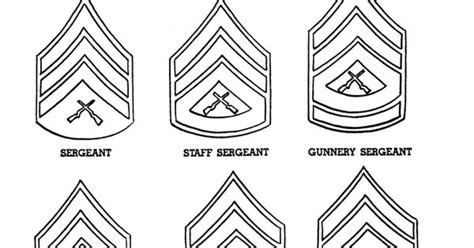 Marine Corps Coloring Pages Pages Us Army Rank Insignia
