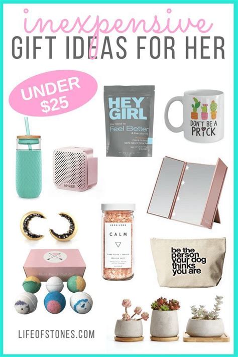 Here are our three cardinal rules for always getting it right when it comes to gifts for 3.) think of what to get her—and then go even bigger. 10 Fun and affordable gift ideas for women under $25 each ...