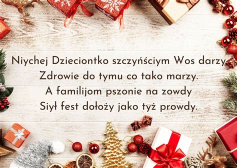 Życzenia Na Boże Narodzenie 2022 Po śląsku Do Starzików I Kamratów