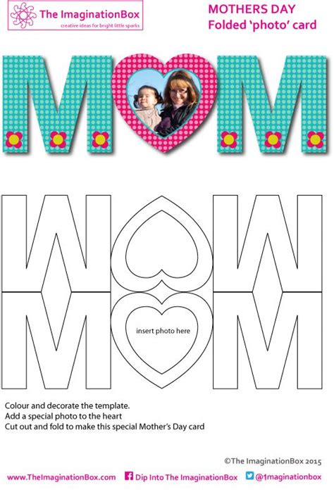 Decorate And Make This Simple Folded Photo Heart Card This Mothers