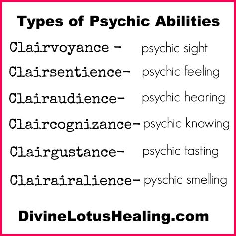 read about the different types of psychic abilities psychic abilities psychic mediums