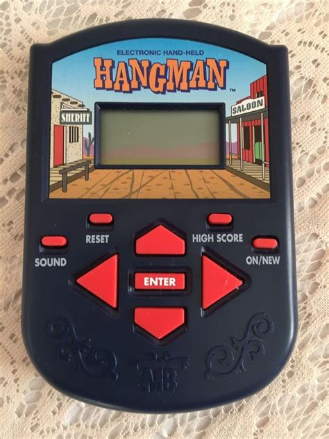 Collectible Vintage Hand Held Electronic Hangman Game Milton