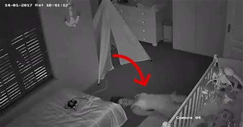 Baby Cam Captures Mom Quietly Sneaking Out Of Sons Nursery And Its