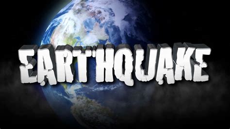 Earthquake Title 3d With Earth In Space Stock Motion Graphics Sbv