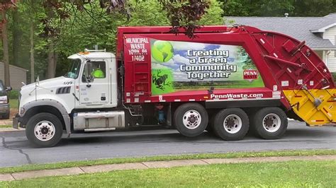 Penn Waste Garbage Truck 52820 Youtube