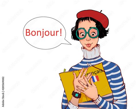 French Girl Clipart Book