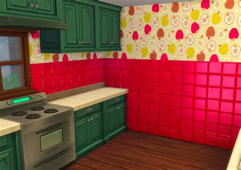 Sims 4 Ccs The Best Apple Tiles By Chillis Sims Sims Building Sims