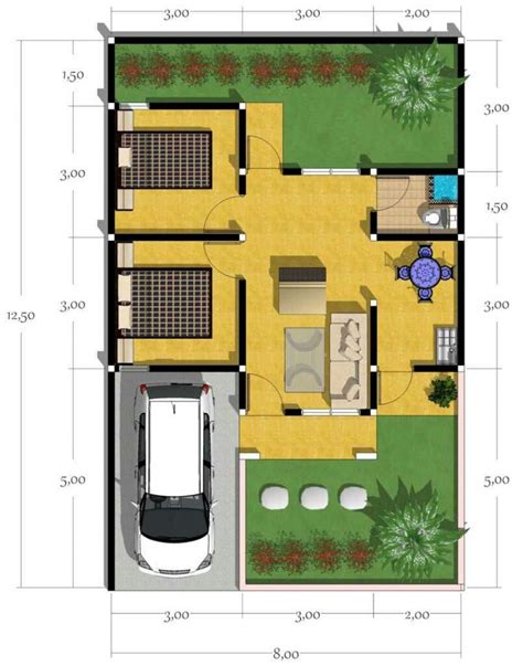 Konsep Terbaru Denah Rumah Minimalis Cerah