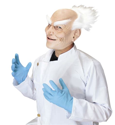 Crazy Doctor Jack Perfect Fit Adult Latex Mask Mad Scientist Old Man With Hair 886390500548 Ebay