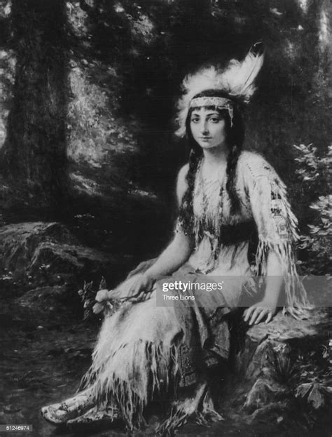 1614 Native American Princess Pocahontas Wearing Traditional Attire Nieuwsfoto S Getty Images