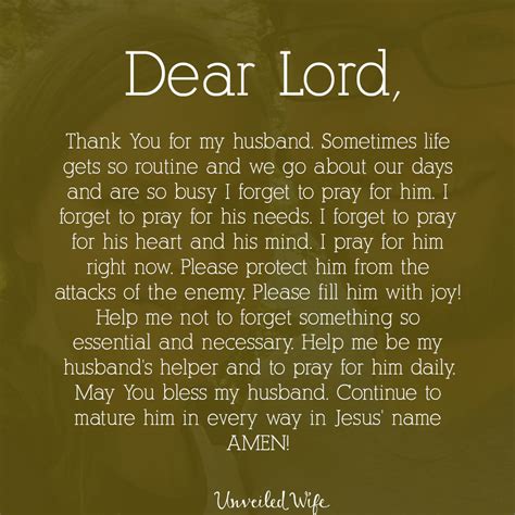 Prayer for my husband protection. Prayer: Praying For My Husband