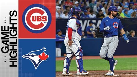 Cubs Vs Blue Jays Game Highlights 81123 Mlb Highlights Youtube