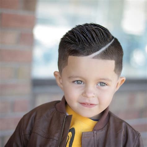 Line Up Cut Is Looking More Pretty At The Forehead Of Toddler Boy If