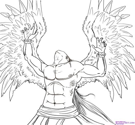 How To Draw Fallen Angel Drawings Sketch Template Angel Drawing