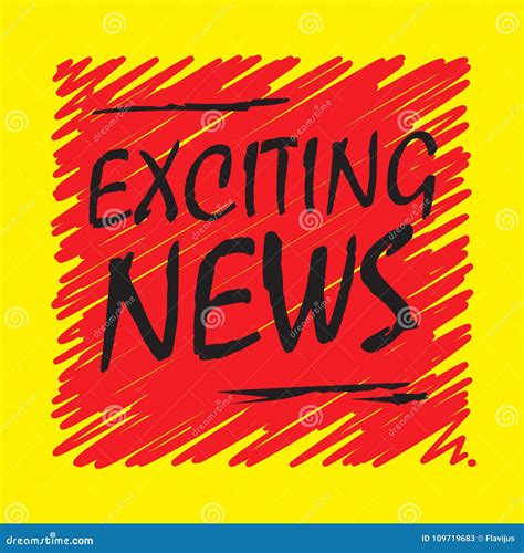 Exciting News Poster Or Banner Stock Vector Illustration Of Note