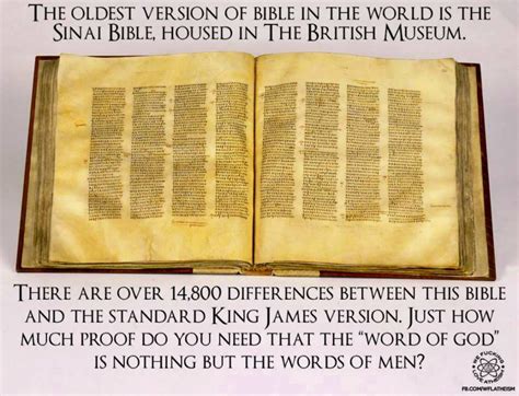 The Oldest Verison Of The Bible In The World Is The Sinai Bible Housed